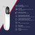 Digital Thermometer Dual Probes Forehead & Ear Temperature Measurement Sensitive Accurate Backlit Screen Non-contact Measurement