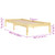810007 vidaXL Bed Frame without Mattress Solid Wood 100x200 cm
