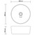 vidaXL Luxury Wash Basin Round Matt Black 40x15 cm Ceramic