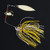 1pcs 3D Eyes Spinner Fluff Fishing Lure With Metal Sequins (#4)