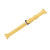 Stainless Steel T-shaped Leather Watch Bands Wrist Strap For Fitbit Versa Replacement Yellow