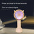 Handheld Fan Portable Rechargeable Quiet Mini Fan  Desk Fan with Base Colorful Light for Summer Indoor Outdoor Activities