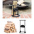 Black Mini Quick Wood Splitter Large Size Robust Safe Log Splitter Manual Wood Splitting Tool for Camping