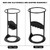 Black Mini Quick Wood Splitter Large Size Robust Safe Log Splitter Manual Wood Splitting Tool for Camping