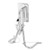 Quick Release Snap Davits Set 304 Stainless Steel Instant Lock Davits System Marine Hardware for Yachts Boats With White Armrests