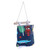 Cartoon Cotton Linen Multi Pockets Wall Door Hanging Bag Storage Closet (Blue Single Pocket)