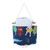 Cartoon Cotton Linen Multi Pockets Wall Door Hanging Bag Storage Closet (Blue Single Pocket)
