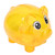 Transparent Plastic Money Saving Box Break Resistance Pig Shaped Piggy Bank for ChildrenL