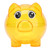 Transparent Plastic Money Saving Box Break Resistance Pig Shaped Piggy Bank for ChildrenL