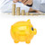 Transparent Plastic Money Saving Box Break Resistance Pig Shaped Piggy Bank for ChildrenL
