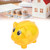 Transparent Plastic Money Saving Box Break Resistance Pig Shaped Piggy Bank for ChildrenL
