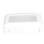 Makeup Tool Cleaning Box ABS Multifunctional Portable Nail Tool Clean Tray for Jewelry Needle White