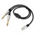 1/8 Inch to 1/4 Stereo Splitter Y Cable Gold Plated 3.5mm Dual Channel Female to Dual 6.35mm Mono Male Cable 19.7in
