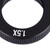 Auxiliary Objective Lens Parallel Light C Mount Microscope Monocular Lens Tube Eyepiece 1.5X