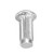 M4 Stainless Steel Round Head Knurled Shank Solid Rivets Assortment Set (M4*10, 100pcs)