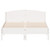 vidaXL Bed Frame without Mattress White 120x190 cm Small Double Solid Wood Pine
