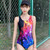 Women's One Piece Triangle Swimsuit One Piece Beachwear Durable Sports Swimsuit for Swimming Fitness