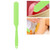 Wax Spatula Silicone Reusable Hair Removal Waxing Applicator Scraper for Home Salon Wax WarmerGreen