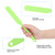 Wax Spatula Silicone Reusable Hair Removal Waxing Applicator Scraper for Home Salon Wax WarmerGreen