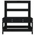 vidaXL Garden Middle Sofas 2 pcs Black Solid Wood Pine