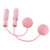 Cordless Jump Rope Portable Weighted Ropeless Skipping Rope for Training Fitness Exercise Pink