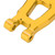 1 Pair RC Rear Lower Suspension Arms Aluminum Rear Swing Arm for SG 1603 1/16 RC Car Upgrade PartsYellow