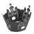 12 pcs Cupcake Wrapper Stole Hollow Case Laser Cut Cake Halloween Decorations Castle