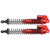 2Pcs RC Metal Shock Absorber Damper for SCX10II D90 90046 90047 90053 1/10 RC CrawlerRed