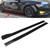 Side Skirt Winglet Splitters Diffuser Glossy Black for Car Sedan Coupe 2 Door 4 Door Universal