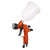 High Volume Low Pressure  Gravity Feed Sprayer 1.3mm Nozzle Highly Atomized Paint Spray Tool Mini Air Paint Sprayer with 600ml Cup for Car Furniture Body Repair Painting Orange