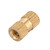 50pcs B Type Single Pass Through Blind Hole Brass Insert Part Embedded Knurled Nut (M3*10*5.3)