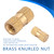 50pcs B Type Single Pass Through Blind Hole Brass Insert Part Embedded Knurled Nut (M3*10*5.3)