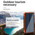 30000mAh Power Bank Portable Solar Wireless Charger External Battery With Led Light High Capacity Waterproof Drop Proof Outdoor Power Bank