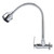 Copper Folding Kitchen Tap Single Cold Sink G1/2" Water Faucet Chromeplate