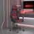 vidaXL Gaming Chair Black and Wine Red Faux Leather