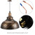 E27 Metal Chandeliers Hanging Ceiling Light Pendant Lamp Shade Fixture AC85-265 Bronze Color