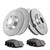 Front & Rear Kit Brake Rotors & Ceramic Pads For  Buick Regal 1996