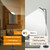 Neoglint Modern Floor Lamp 30W 3000LM Super Bright Upturn LED Standing Lamp 3 Color Temperatures Tall Pole Light Stepless Dimmable with Remote & Knob Control for Living Room Bedroom Office