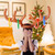 Inflatable Reindeer Antler Ring Toss Game Interactive Christmas Party Games for Adults Kids Reindeer Ring Toss Hat with 4 Rings(Rings Random Color Delivery)