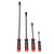 4Pcs Angled Tip Pry Bar Set 8in 12in 18in 24in 60HRC Reinforced 30° Curved Car Tire Repair Pry Bar Kit