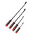 4Pcs Angled Tip Pry Bar Set 8in 12in 18in 24in 60HRC Reinforced 30° Curved Car Tire Repair Pry Bar Kit