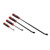 4Pcs Angled Tip Pry Bar Set 8in 12in 18in 24in 60HRC Reinforced 30° Curved Car Tire Repair Pry Bar Kit