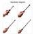 4Pcs Angled Tip Pry Bar Set 8in 12in 18in 24in 60HRC Reinforced 30° Curved Car Tire Repair Pry Bar Kit