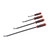4Pcs Angled Tip Pry Bar Set 8in 12in 18in 24in 60HRC Reinforced 30° Curved Car Tire Repair Pry Bar Kit