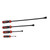 4Pcs Angled Tip Pry Bar Set 8in 12in 18in 24in 60HRC Reinforced 30° Curved Car Tire Repair Pry Bar Kit