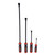 4Pcs Angled Tip Pry Bar Set 8in 12in 18in 24in 60HRC Reinforced 30° Curved Car Tire Repair Pry Bar Kit