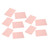 20Pcs A5 15 Holes Transverse Type PP Loose Leaf Cover Detachable Waterproof Comfortable Handle Feeling for Office Blush Pink