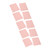 20Pcs A5 15 Holes Transverse Type PP Loose Leaf Cover Detachable Waterproof Comfortable Handle Feeling for Office Blush Pink