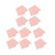 20Pcs A5 15 Holes Transverse Type PP Loose Leaf Cover Detachable Waterproof Comfortable Handle Feeling for Office Blush Pink