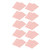 20Pcs A5 15 Holes Transverse Type PP Loose Leaf Cover Detachable Waterproof Comfortable Handle Feeling for Office Blush Pink